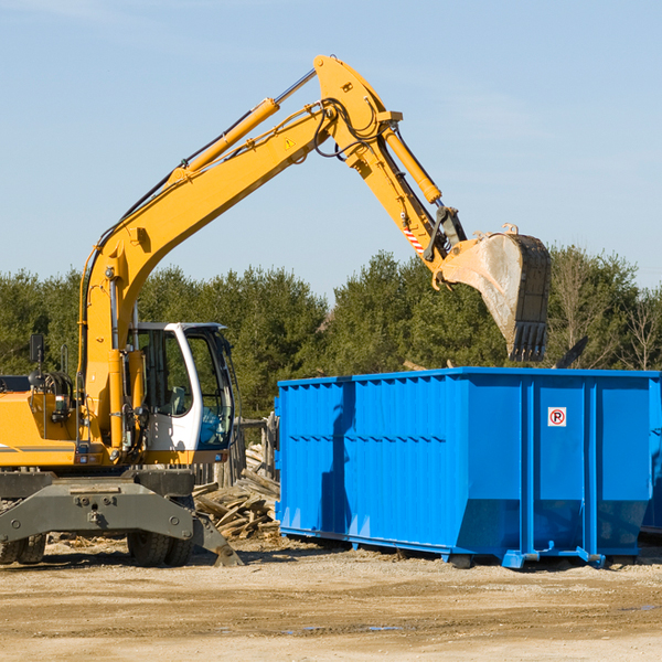 what size residential dumpster rentals are available in Eddington